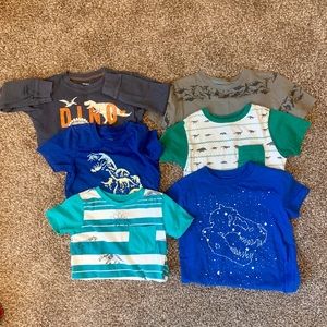 Dinosaur 3T/4T set of 6 shirt lot